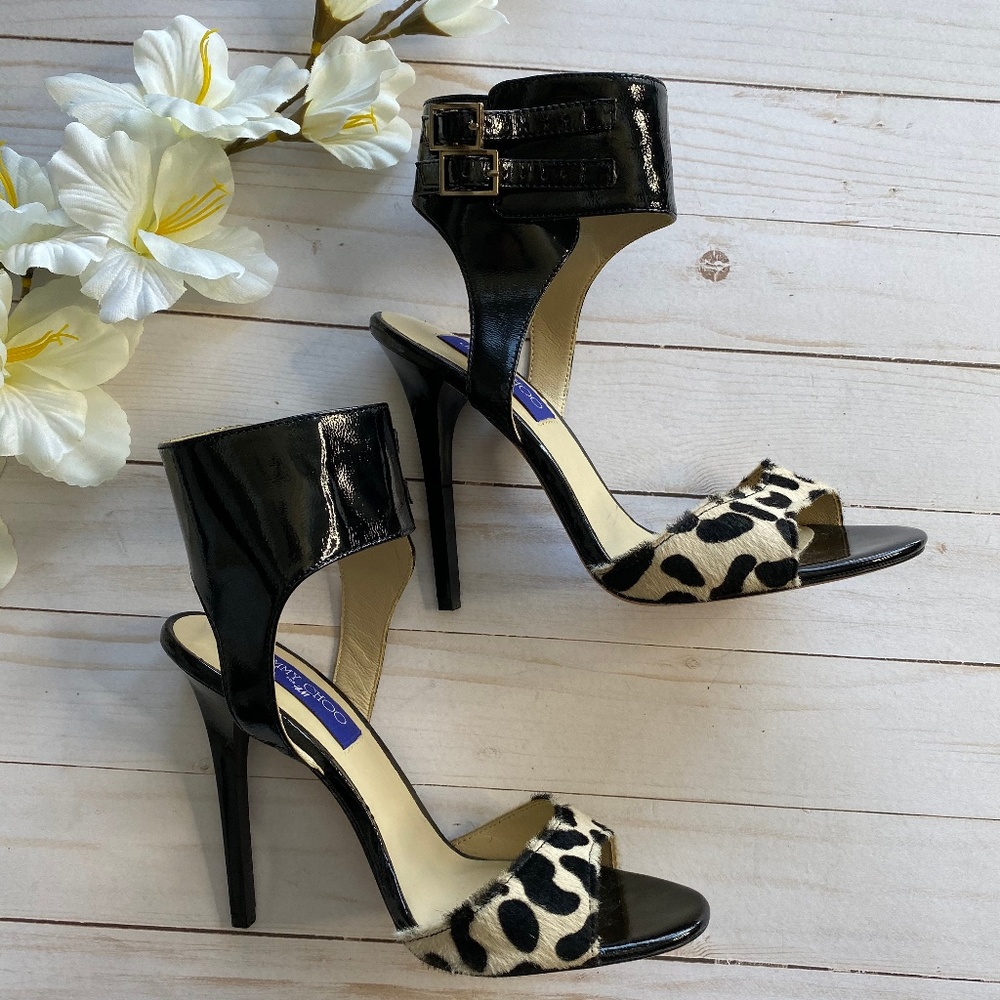 Jimmy Choo + HM Patent Leather Animal Print Heels_3